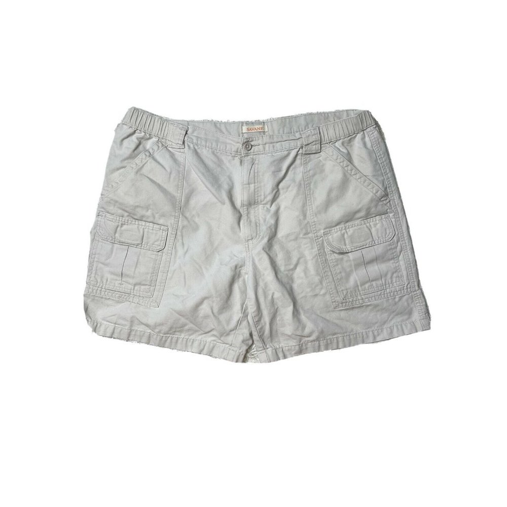 savane cargo hiking shorts size 42 stone 130 white